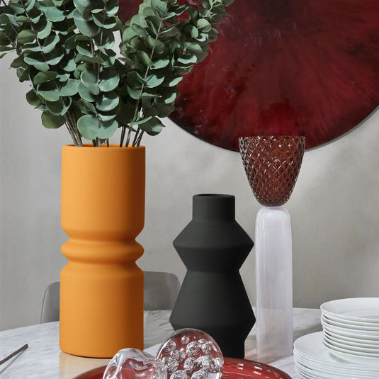 Nordic Simple Morandi Art Vase Villa Living Room Dining Room Office Decor Home